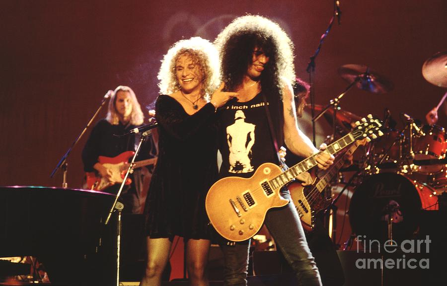 Carole King and Slash Photograph by Concert Photos Pixels