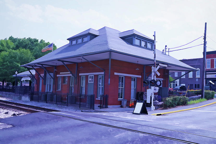Cartersville Train Depot  #1 Photograph by Dennis Baswell