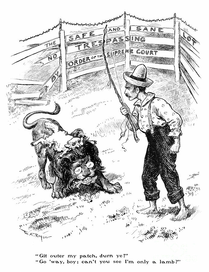 Cartoon - Election, 1904 #2 Drawing by William Allen Rogers