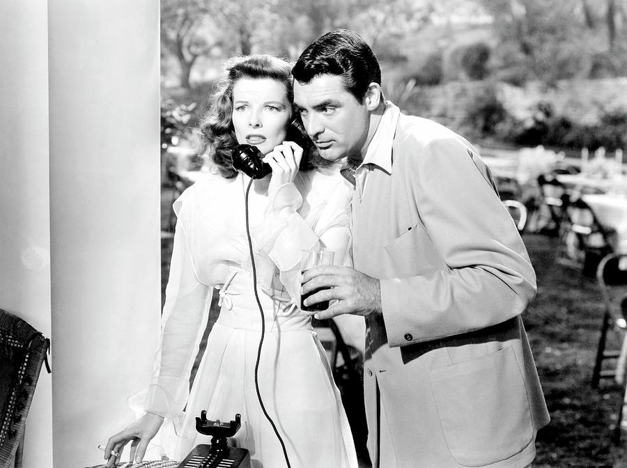 CARY GRANT and KATHARINE HEPBURN in THE PHILADELPHIA STORY -1940-, directed by GEORGE CUKOR. #1 Photograph by Album