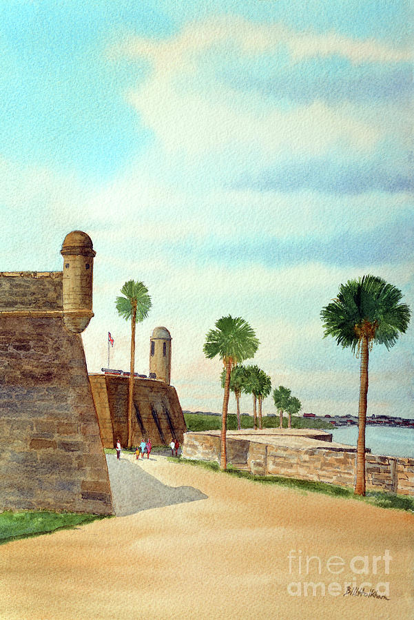 Castillo de San Marcos St Augustine Florida #1 Painting by Bill Holkham