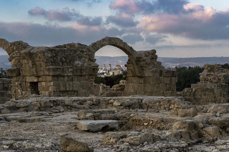 Castle of Saranta kolones inKato Paphos, Paphos, Cyprus #1 Photograph by Alf