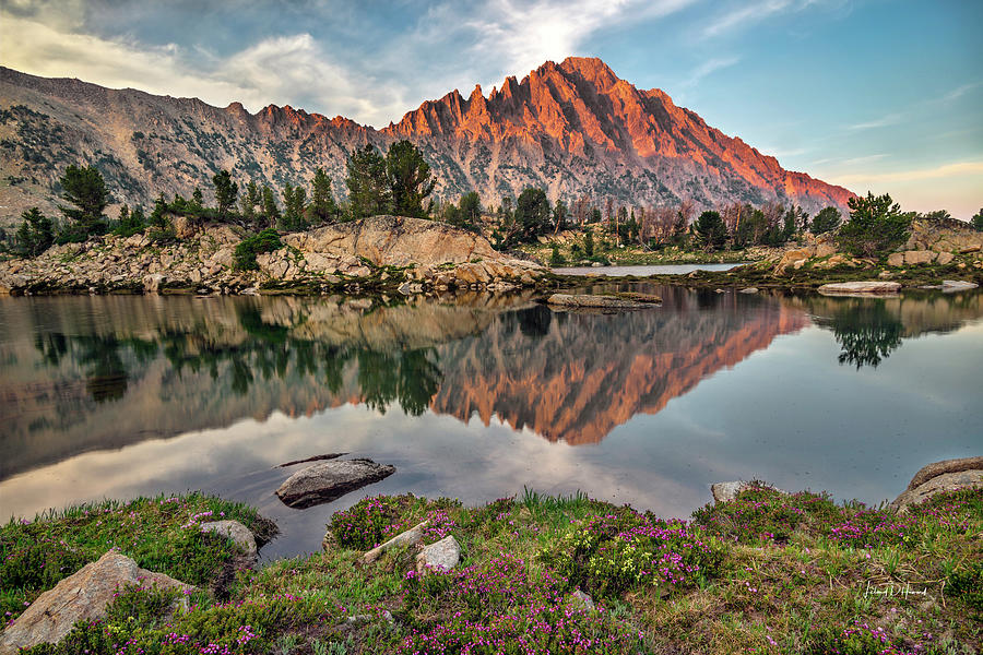 Nature Photograph - Castle Peak Reflection #1 by Leland D Howard