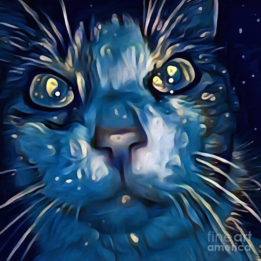 Cat Eyes #1 Digital Art by Bruce Rolff