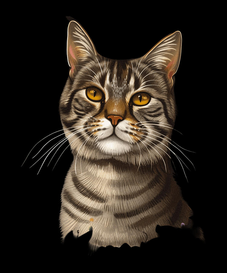Cat Digital Art - Cat Tarot Secrets #1 by Zery-bart