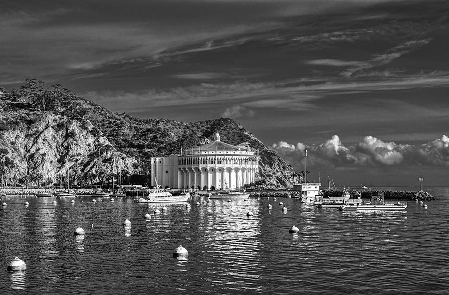 Boat Photograph - Catalina Island Casino and Harbor #1 by Mountain Dreams