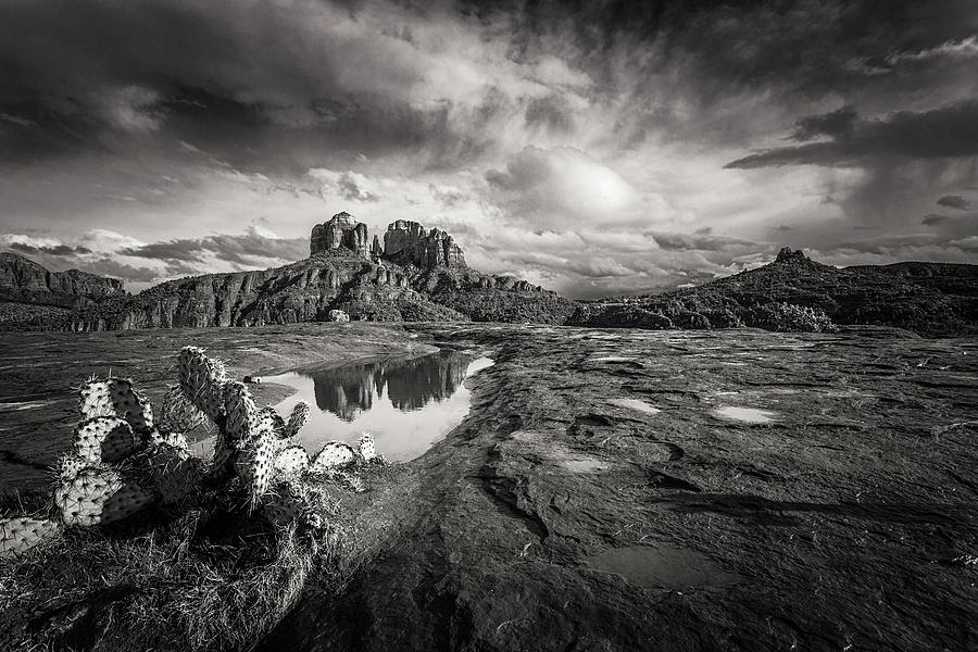 Cathedral Rock Reflections #1 Photograph by Andrew Soundarajan
