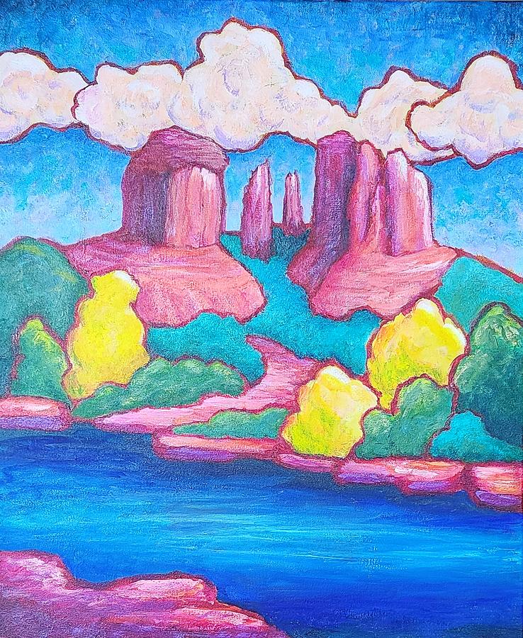 Cathedral Rock #1 Painting by Terry Ann Morris