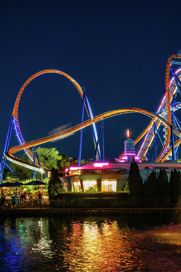 Cedar Point Valravn Roller Coaster - 2021 #1 Photograph by Dave Morgan