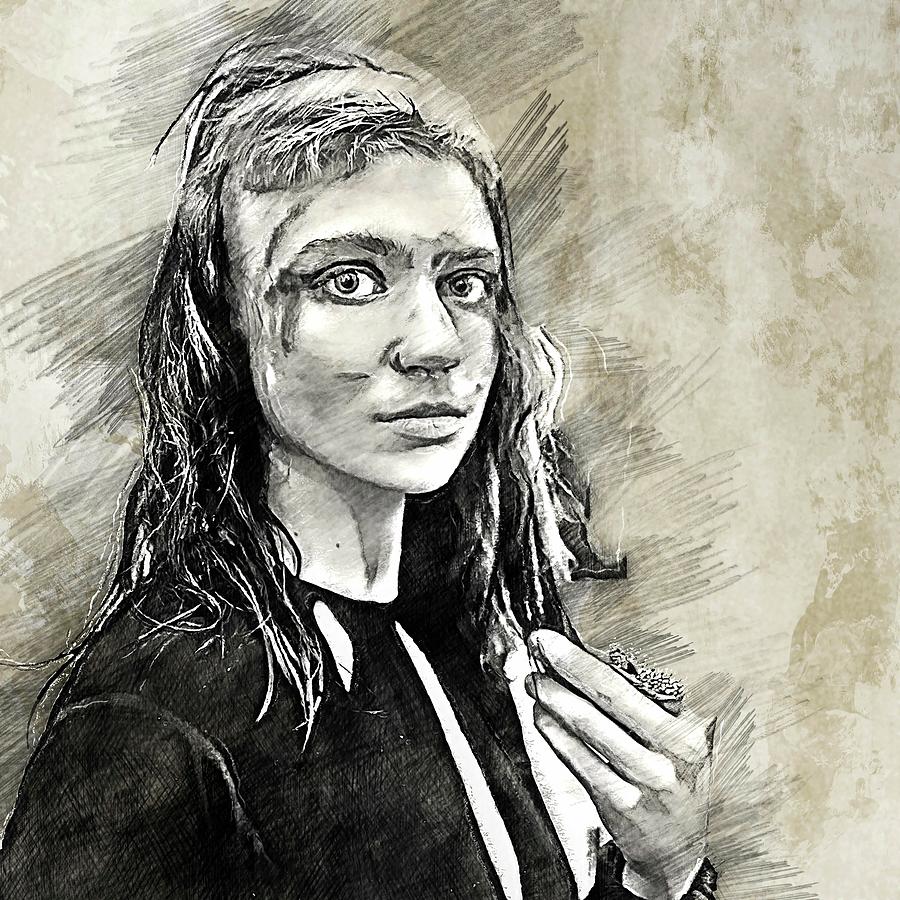 Celebrity Grimes Pencil Drawing Drawing by Bechtelar Natalia Pixels