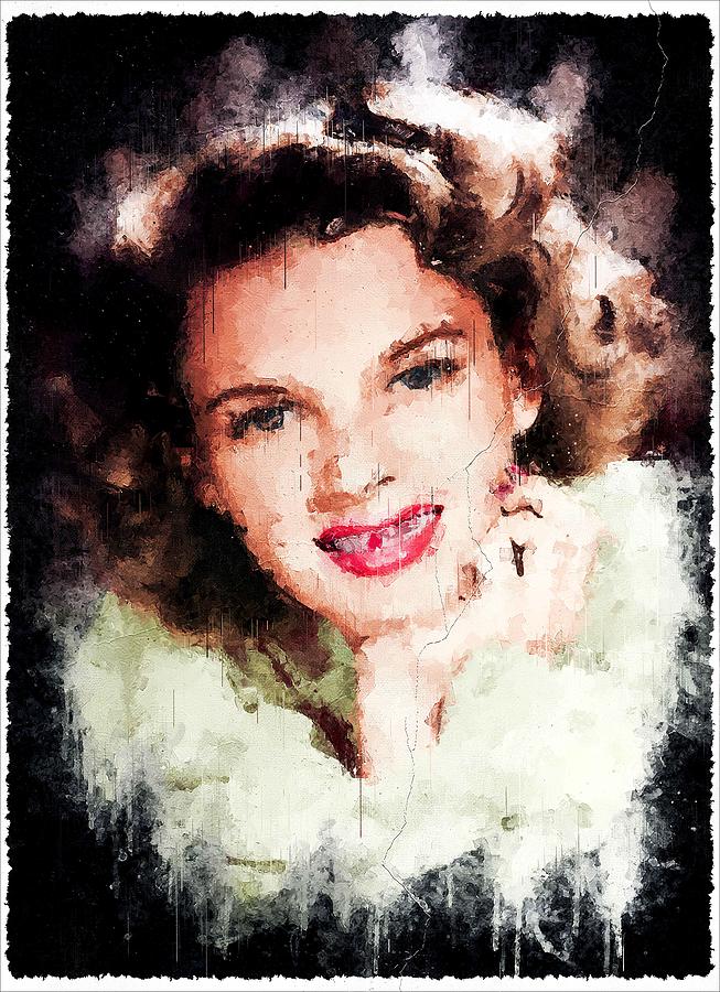 Celebrity Judy Garland Art Mixed Media By Luettgen Vidal - Fine Art America