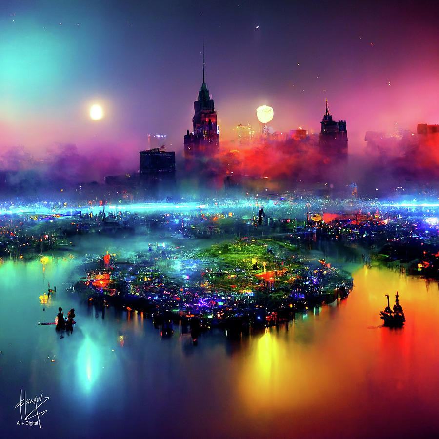 Celestial City 39 #2 Digital Art by DC Langer