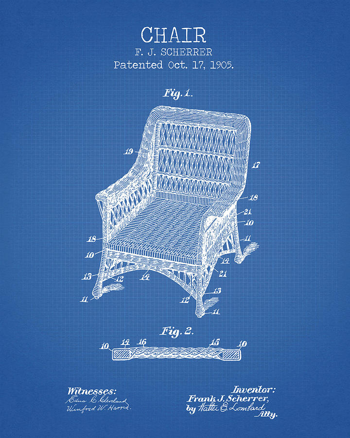 Castle Digital Art - Chair patent #1 by Dennson Creative