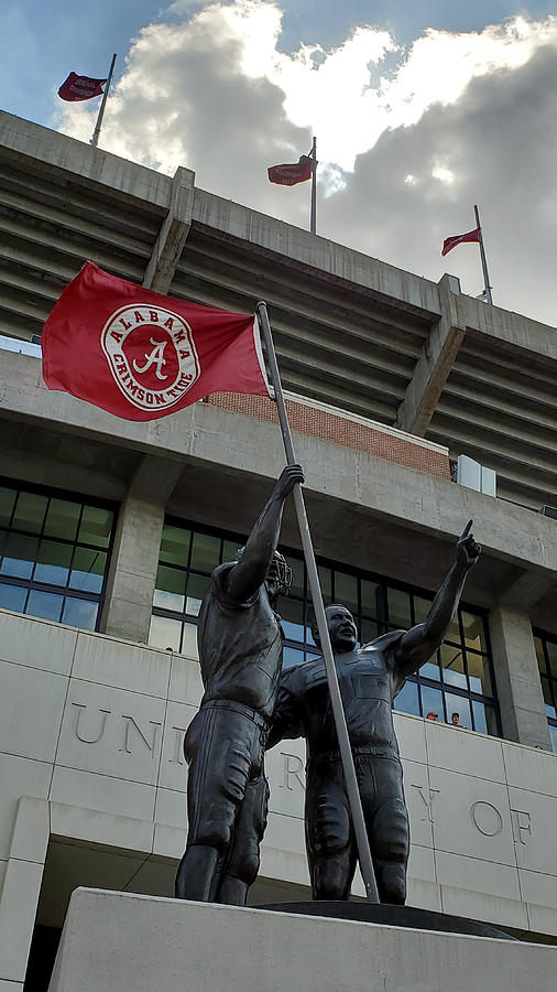Champions Statue Bryant-Denny Stadium #1 Photograph by Kenny Glover