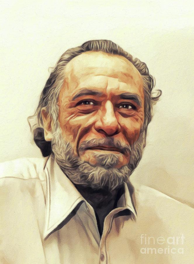 Charles Bukowski, Literary Legend #1 Painting by Esoterica Art Agency