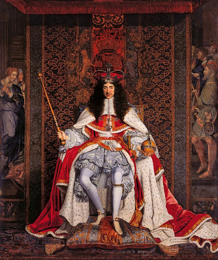 Charles II #1 Painting by John Michael Wright