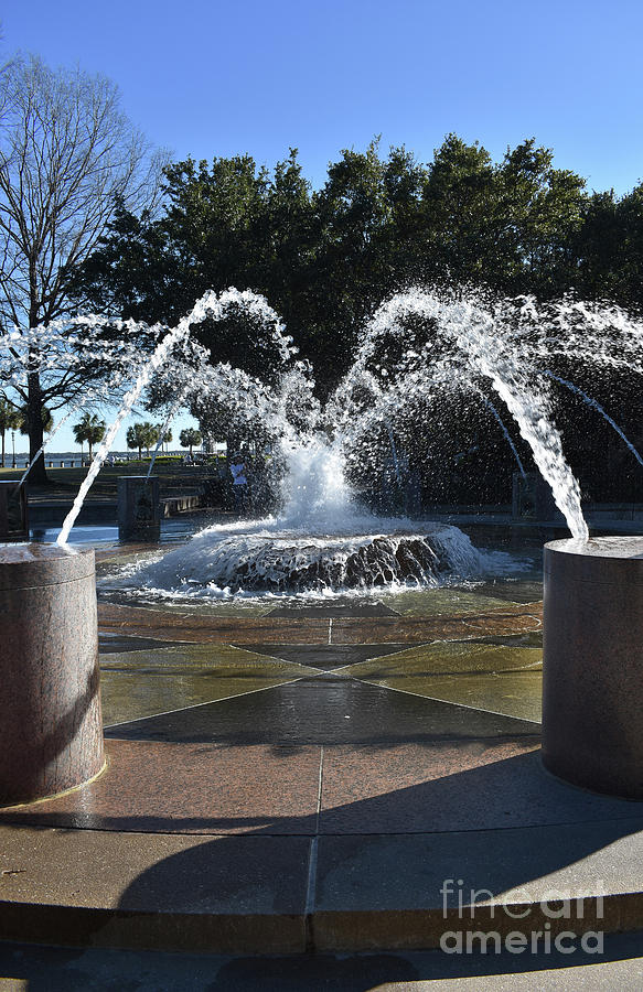 Charleston Fountain #1 Photograph by Skip Willits