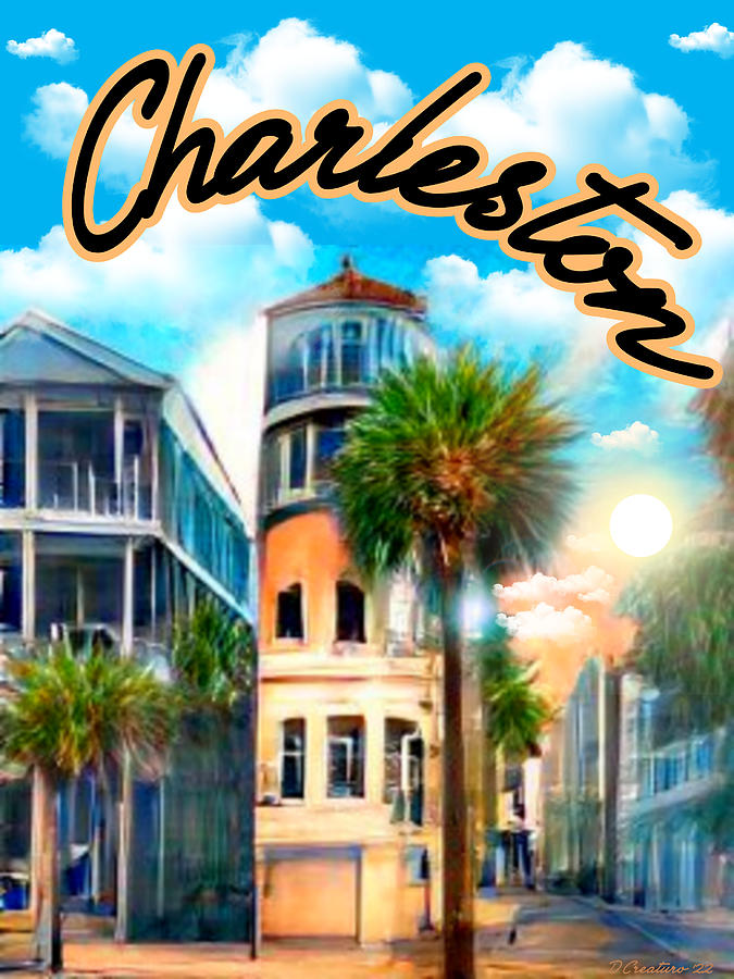 Charleston postcards #1 Digital Art by Generational Images - Fine Art ...