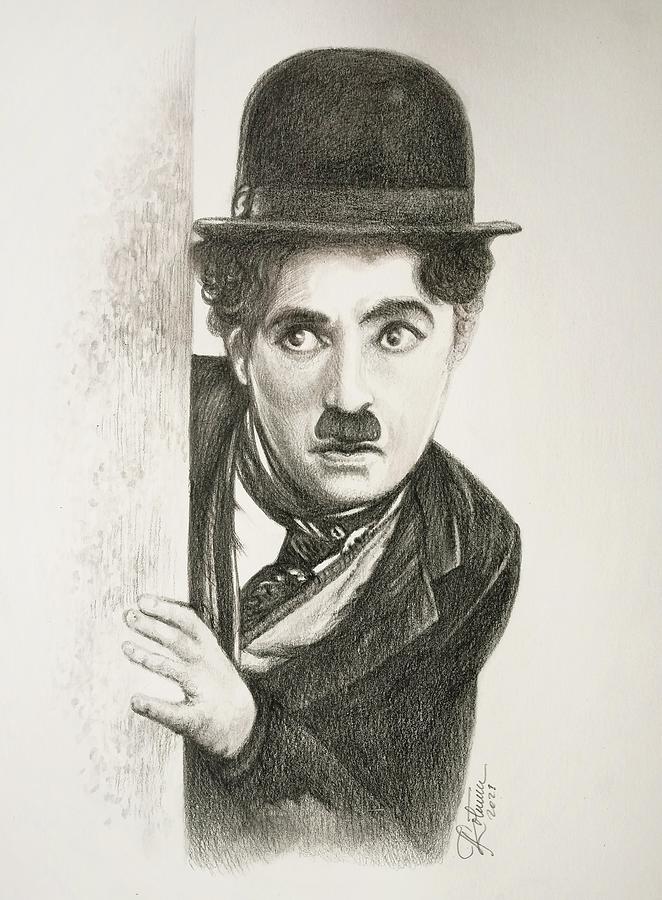 drawing of Charlie Chaplin how is it me.​ - Brainly.in