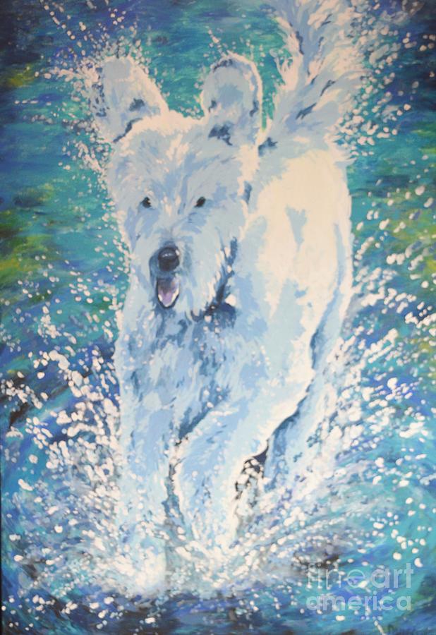 Charlie #1 Painting by Meagan  Visser