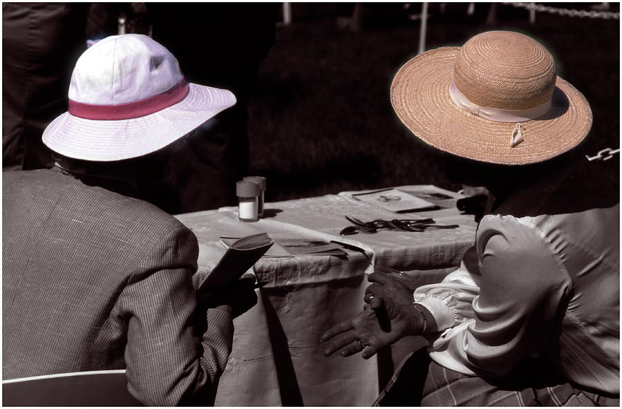 Chatting Hats #1 Photograph by Wayne King