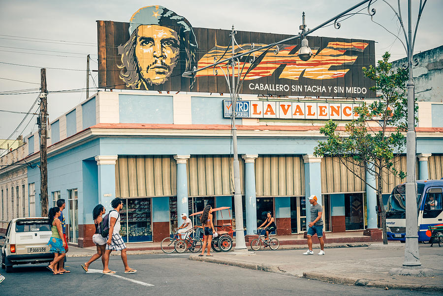 Che Guevara banner in Cuba #1 Photograph by Nikada