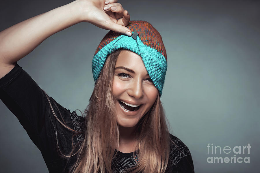 Cheerful Girl Portrait Photograph By Anna Om Fine Art America