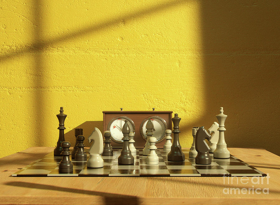 Chess Board Setup Acrylic Print by Allan Swart - Fine Art America