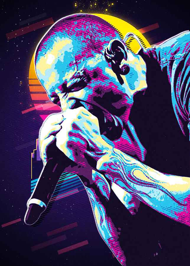 Chester Bennington Poster Painting by Roberts Dennis - Fine Art America