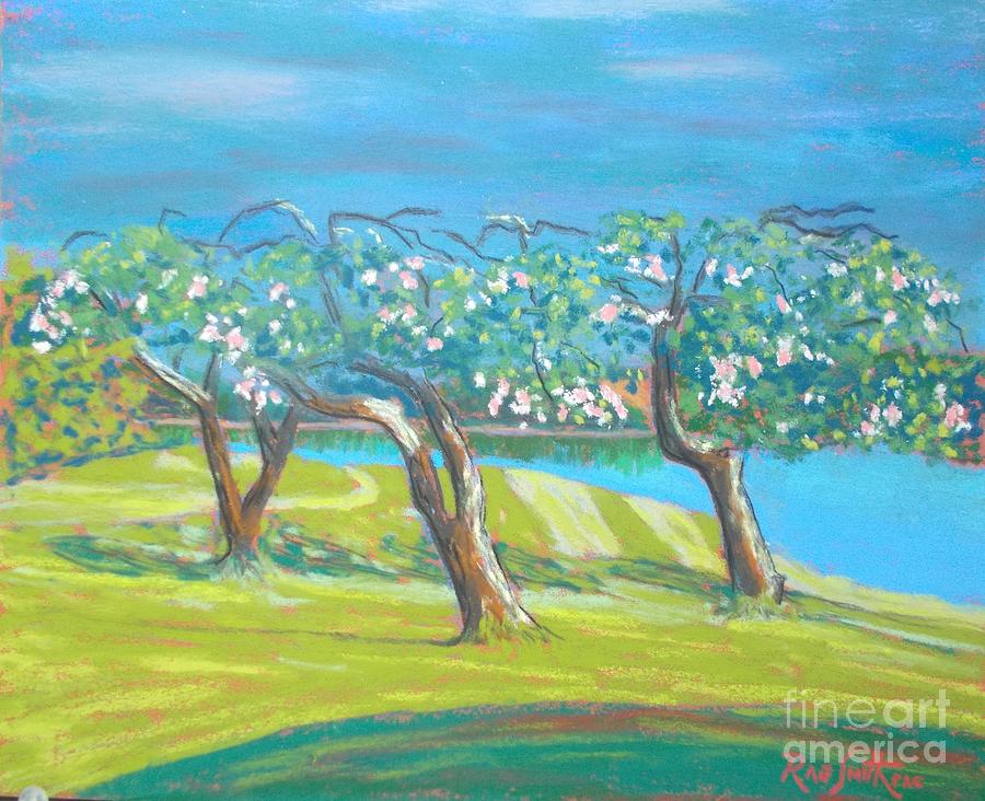 Chester Golf Course  #1 Pastel by Rae Smith PAC
