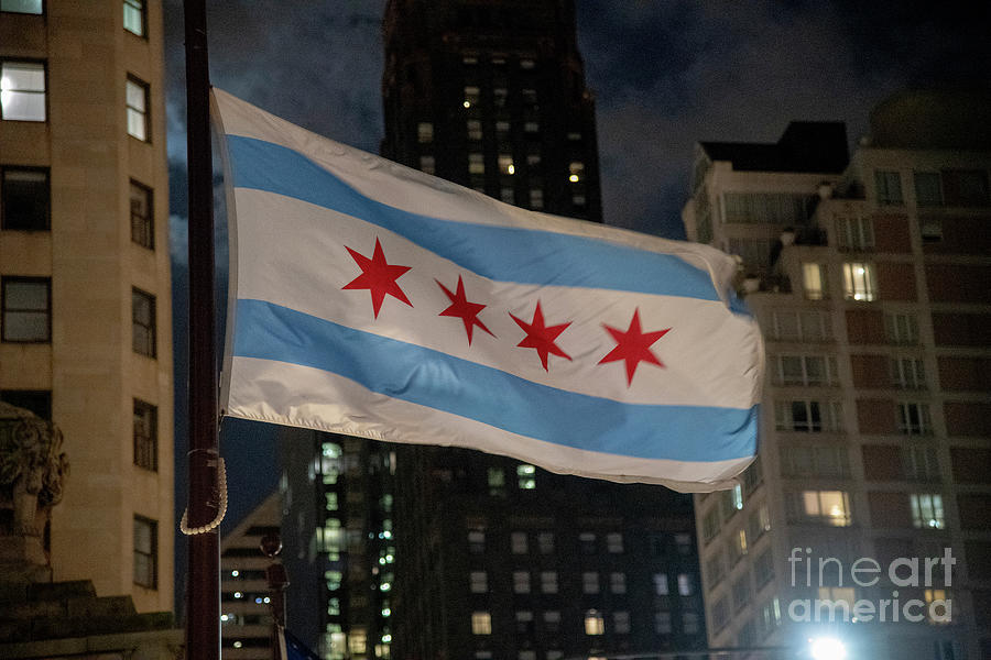 Chicago Flag #1 Photograph by FineArtRoyal Joshua Mimbs