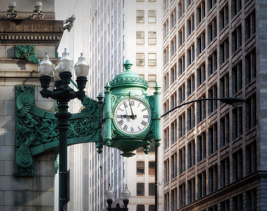 Chicago Photograph - Chicago Meet Me Under The Clock At Marshall Fields #2 by Chicago In Photographs
