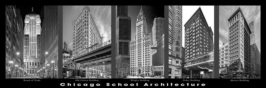 Chicago School Architecture 2 #1 Photograph by Kevin Eatinger