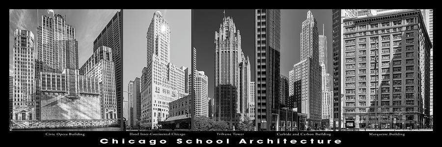 Chicago School Architecture 5 #1 Photograph by Kevin Eatinger