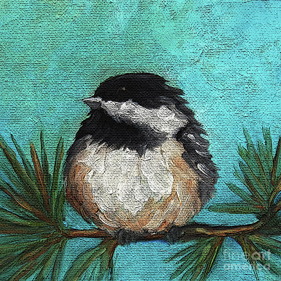 1 Chickadee Painting by Victoria Page