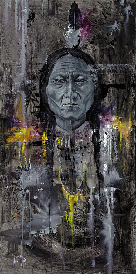 Chief Sitting Bull #1 Painting by Averi Iris