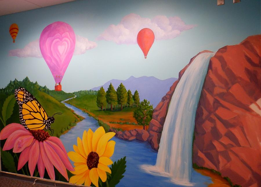 Childrens Hospital Mural #1 Painting by Marian Berg