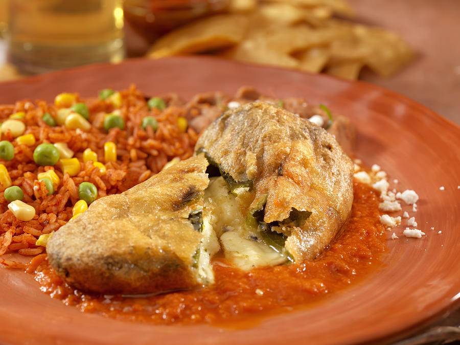 Chile relleno - Stuffed poblano pepper #1 Photograph by LauriPatterson