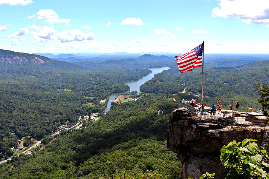 Chimney Rock North Carolina Digital Art By Matt Richardson