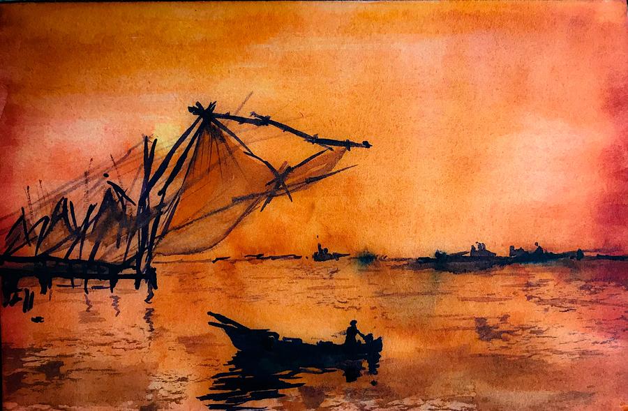 Chinese net #1 Painting by George Jacob