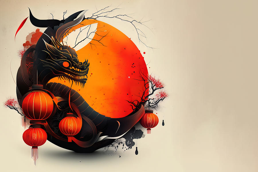 Chinese Year Of The Dragon Digital Art