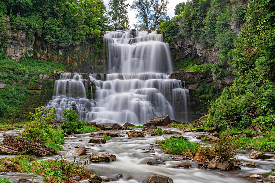 Chittenango Falls At Chittenango State Park In New York #1 Photograph by Jim Vallee