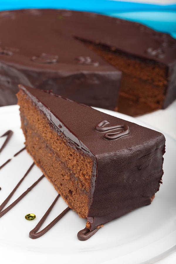 Chocolate Cake #1 Photograph by Rainmax
