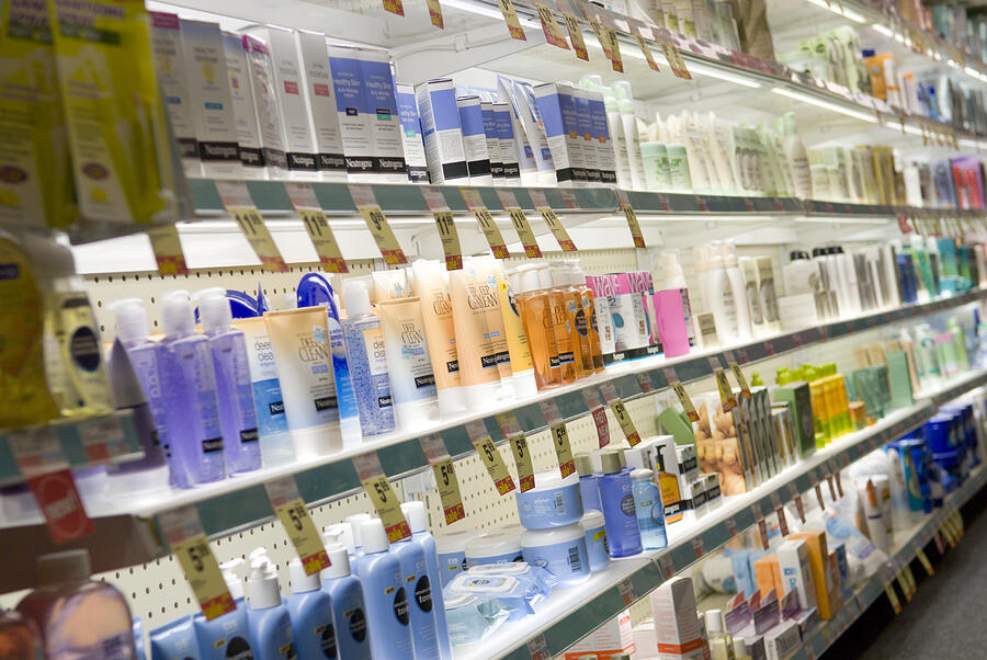 Choices for skin cream at a CVS drugstore, Boston, MA #1 Photograph by John Nordell