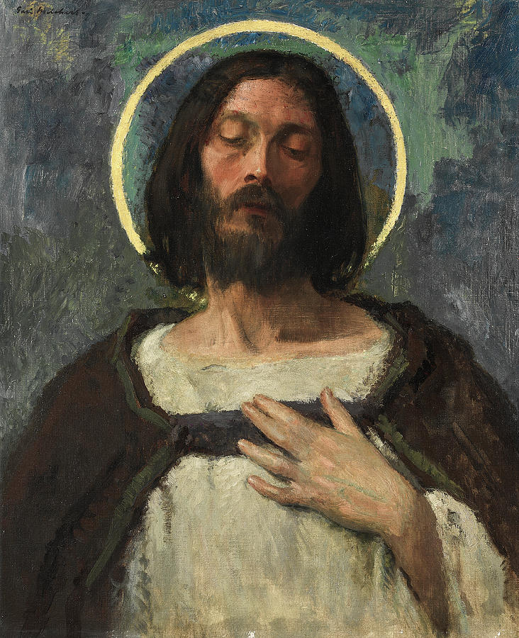 Christ #1 Painting by Gari Melchers Christ #1 Painting by Gari Melchers