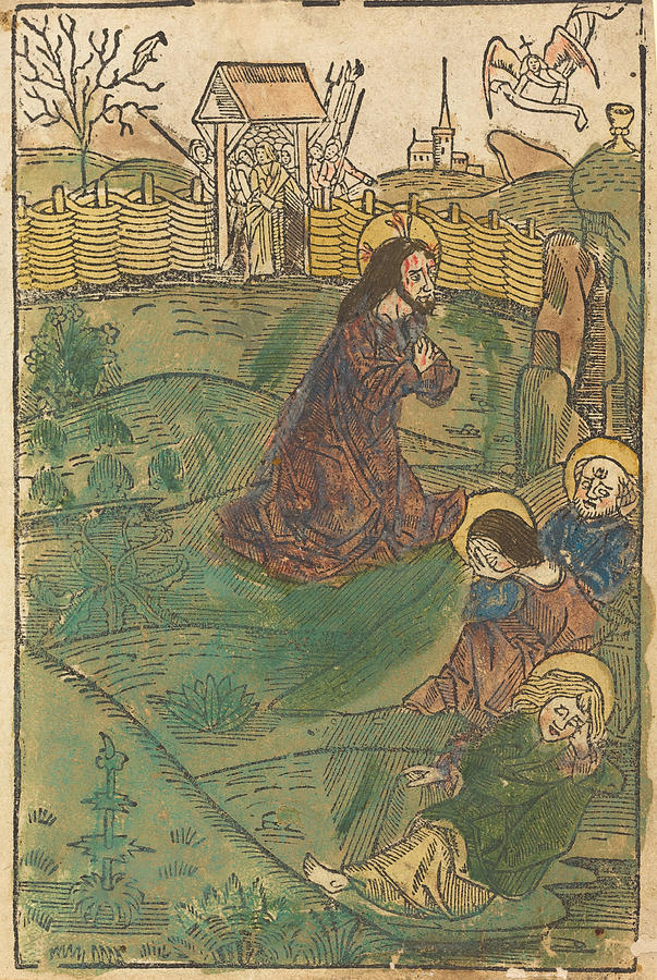 Christ on the Mount of Olives Drawing by German th Century - Pixels