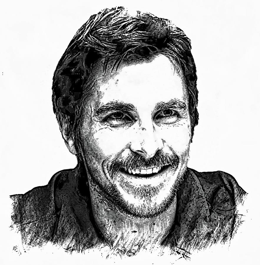 Christian Bale #1 Digital Art by Bob Smerecki
