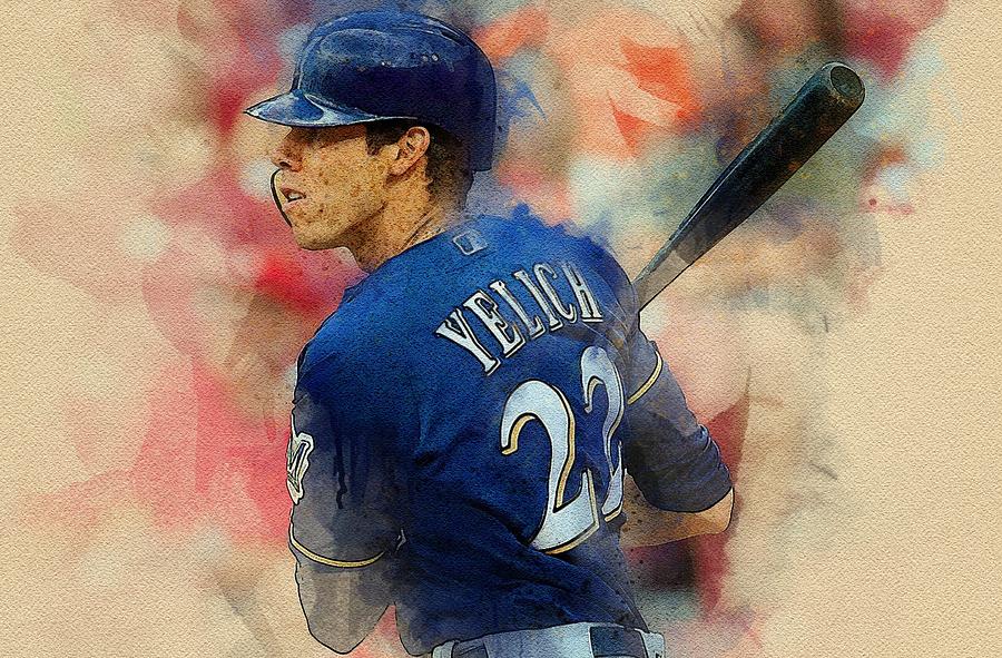 Christian Yelich Digital Art by Agostino Morgan | Fine Art America