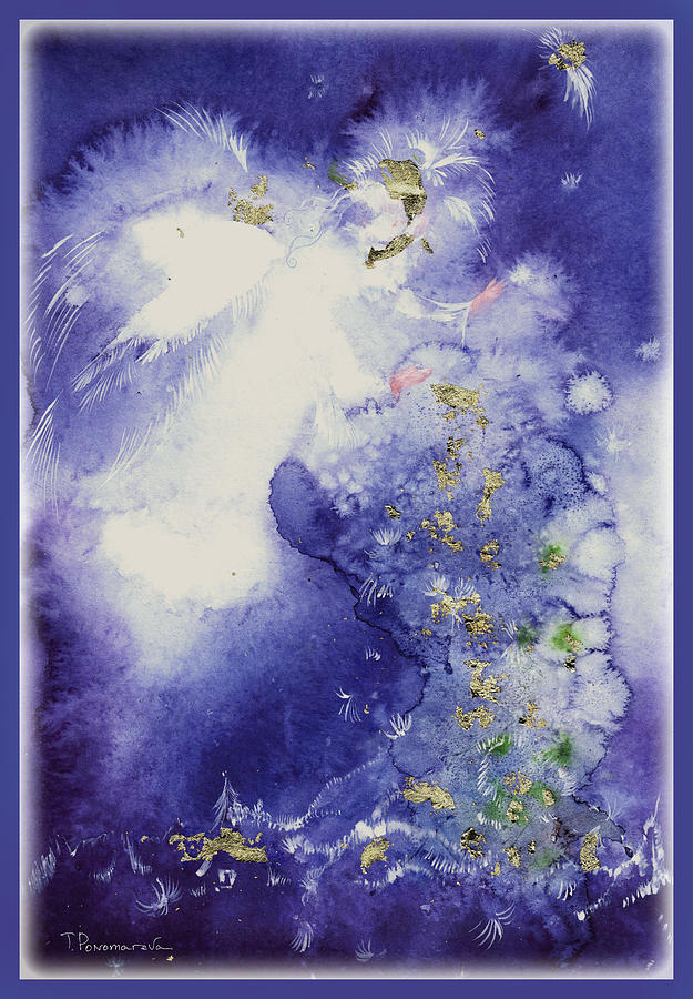 Magic Painting - Christmas Angel #1 by Tatyana Ponomareva