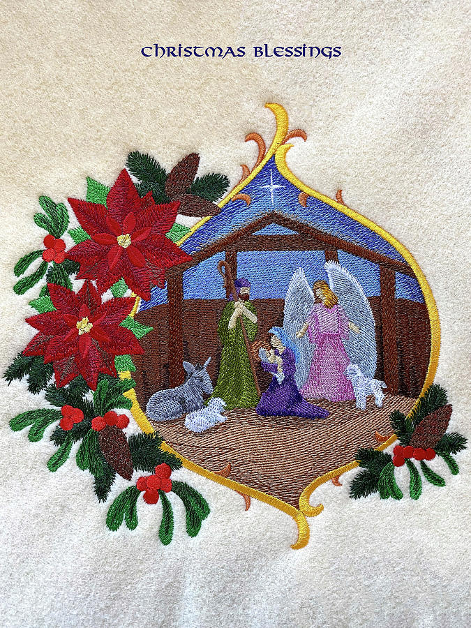 Christmas Blessings Creche #1 Photograph by Sally Weigand